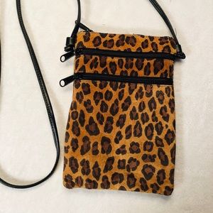 Leopard print crossbody